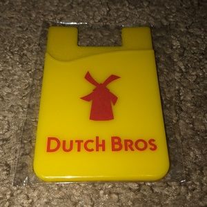 Dutch Bros Yellow with red Phone Sleeve